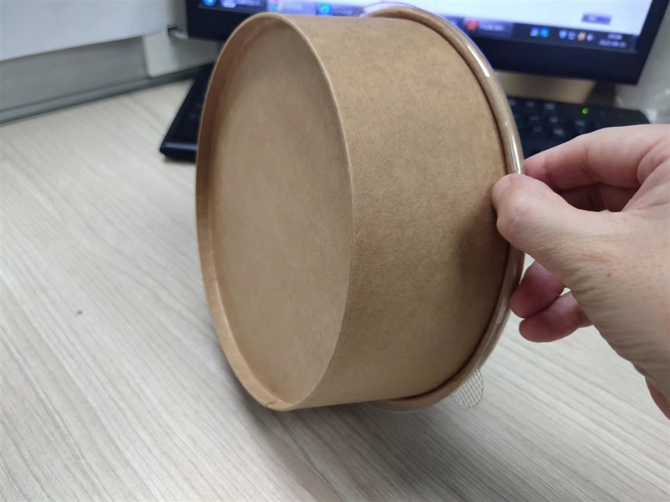 Wholesale Eco-Friendly Disposable Kraft Paper Salad Container Take-Away Bowls Eco-Friendly Features